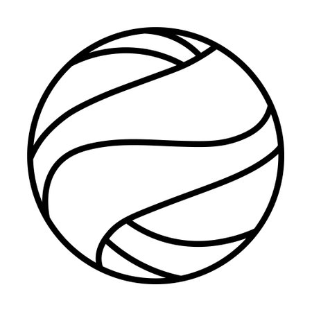 volleyball Vector illustration icon, symbol, isolated, sport ballのイラスト素材