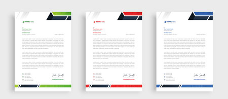 Professional corporate business stationery letterhead template designのイラスト素材