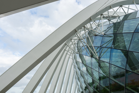 February 28, 2016 Singapore. building in the park Gardens by the Bay, Singapore.のeditorial素材
