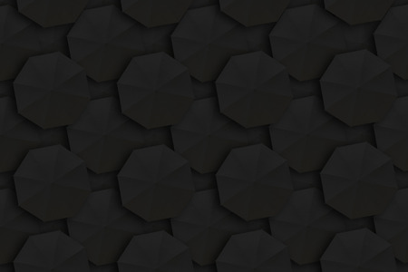 Many black umbrellas backgroud abtractの写真素材