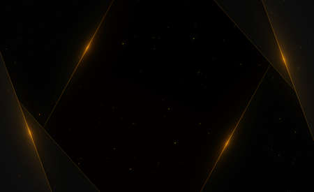Abstract Luxurious Gold frames light in backgroundの写真素材