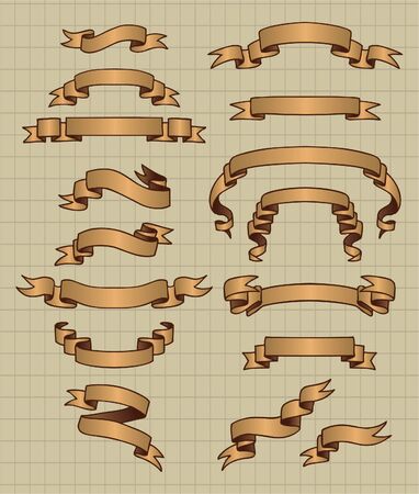 Old Banners のイラスト素材