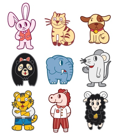 doodle animalのイラスト素材