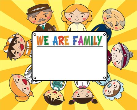 family cardのイラスト素材