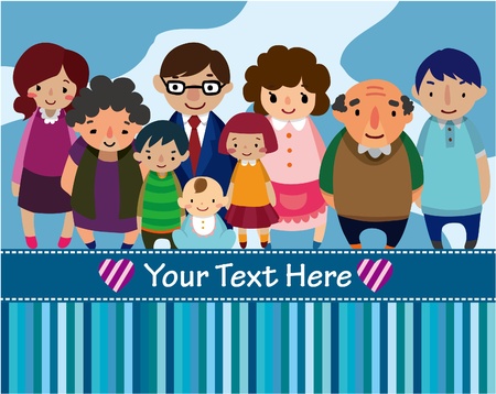 family cardのイラスト素材