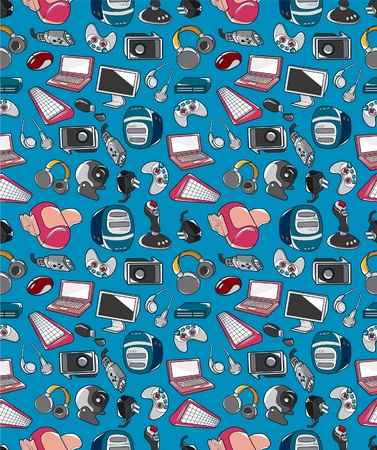 seamless computer patternのイラスト素材