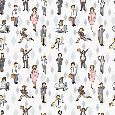 seamless worker patternのイラスト素材