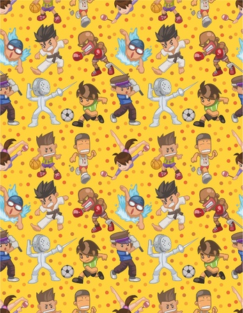 seamless sport patternのイラスト素材