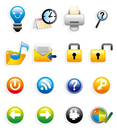 cartoon web iconのイラスト素材