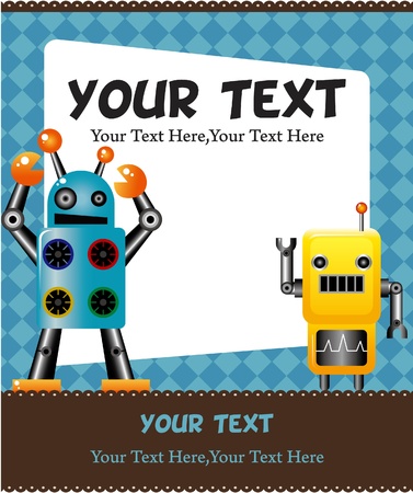 robot cardのイラスト素材