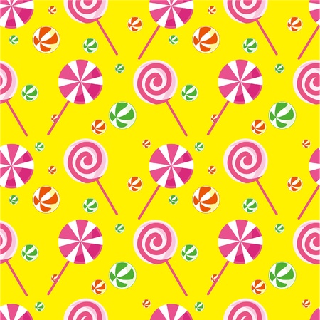 seamless candy patternのイラスト素材