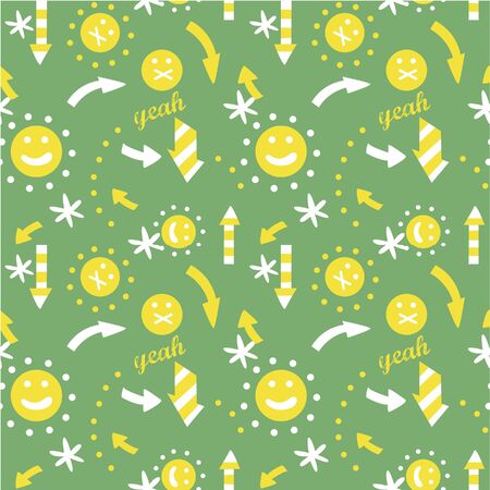 seamless arrow pattern のイラスト素材