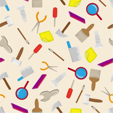 seamless tool pattern のイラスト素材