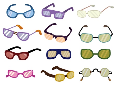 cartoon Glasses icon のイラスト素材