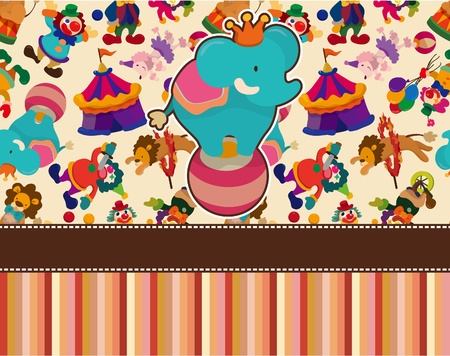 circus card のイラスト素材