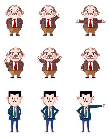 My boss icons,office workerのイラスト素材