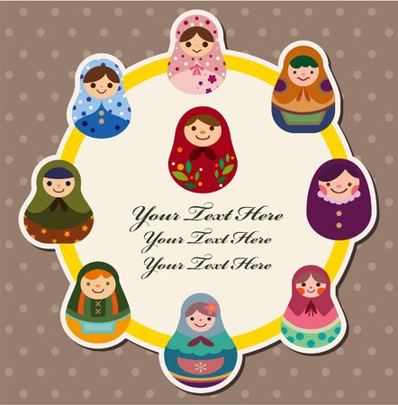 doll cardのイラスト素材