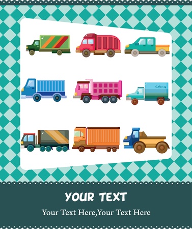 truck cardのイラスト素材