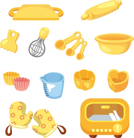 cartoon Bake tool iconのイラスト素材