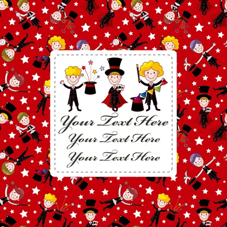 magician cardのイラスト素材