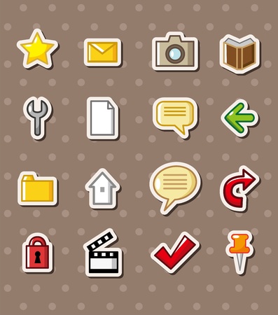 web stickersのイラスト素材