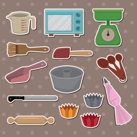 baking stickersのイラスト素材