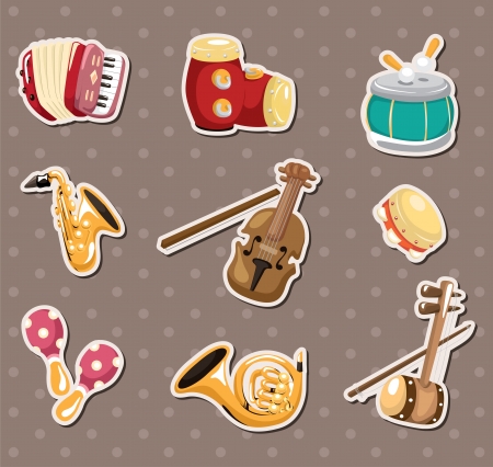 music stickersのイラスト素材
