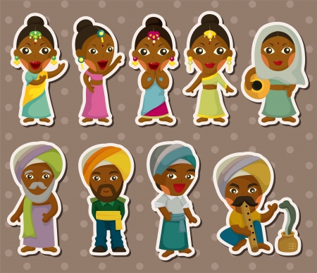 cartoon Indian stickers
のイラスト素材