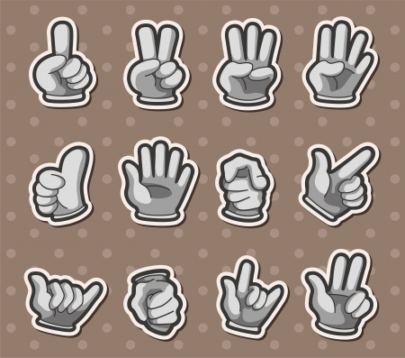finger stickers
のイラスト素材