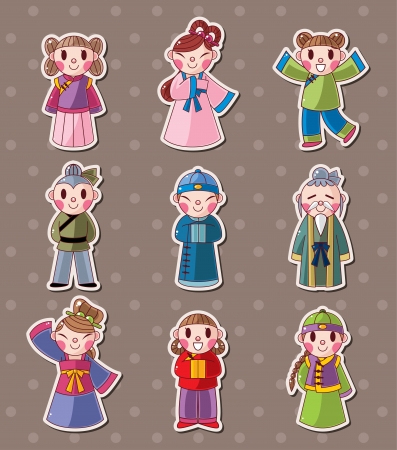 chinese people stickers
のイラスト素材