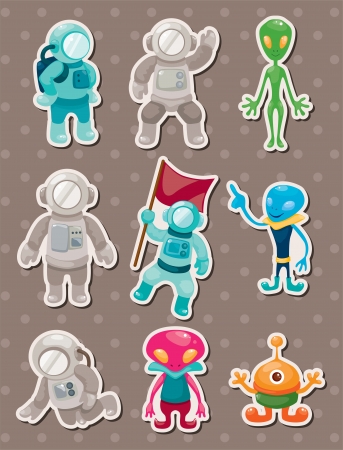 alien and astronaut stickers
のイラスト素材