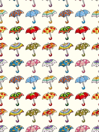 seamless umbrella pattern,cartoon vector illustrationのイラスト素材