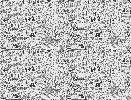 seamless school patternのイラスト素材