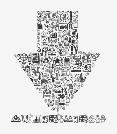 doodle pattern -  web downloadのイラスト素材