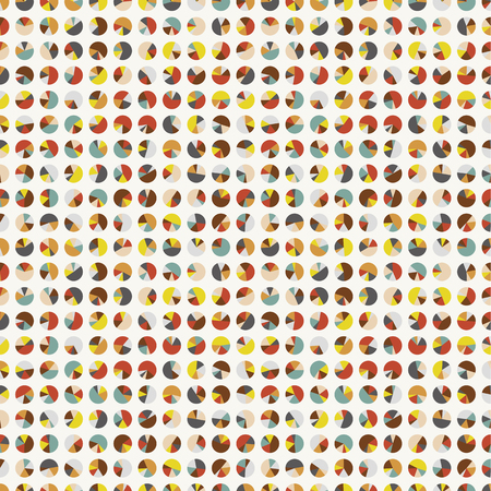 Retro circles seamless patternのイラスト素材