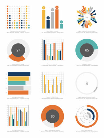 set of infographics elementsのイラスト素材