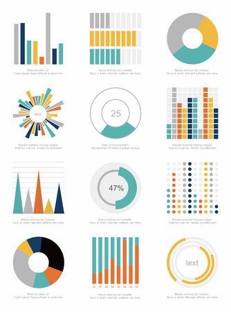 set of infographics elementsのイラスト素材