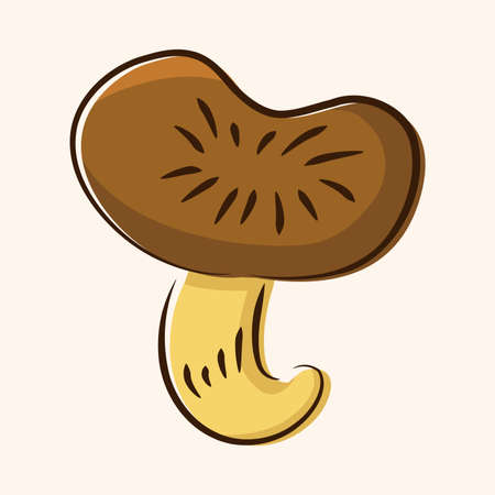 vegetable mushroom flat icon elements,eps10のイラスト素材