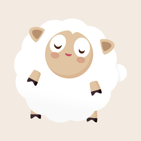 Animal sheep flat icon elements, eps10のイラスト素材