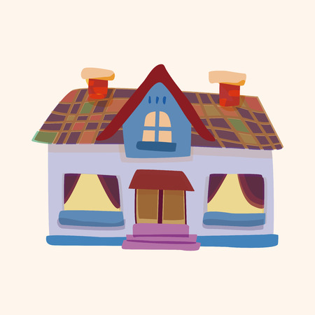 Building house theme elements,epsのイラスト素材