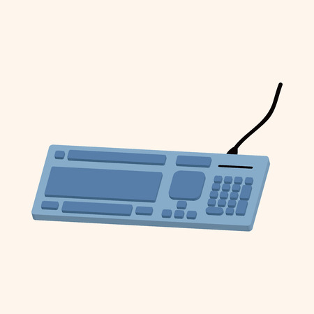 computer theme Keyboard elements vectorのイラスト素材