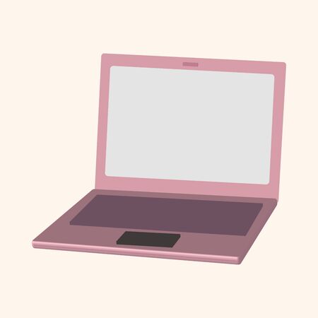computer theme laptop elementのイラスト素材