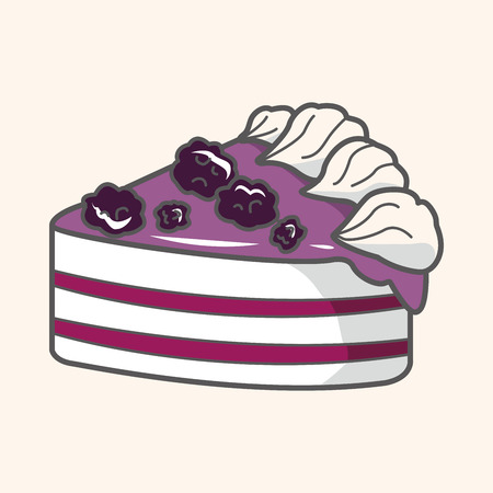 decorating cake flat icon elements background,eps10のイラスト素材