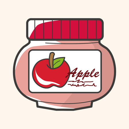 apple jam theme elementのイラスト素材