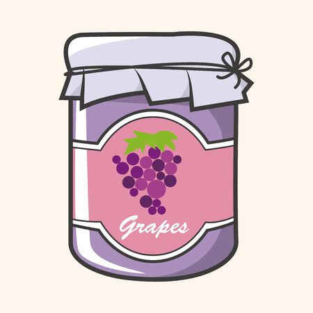 grape jam theme elementのイラスト素材