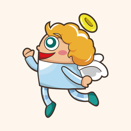 angel theme elementのイラスト素材