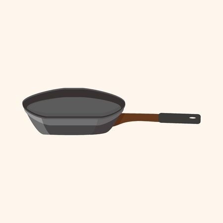 Kitchenware pan theme elements vectorのイラスト素材