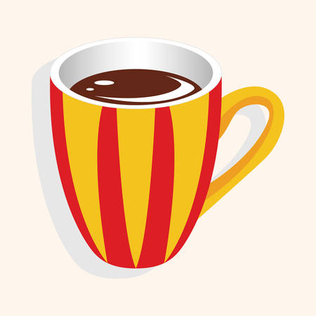 coffee theme elements vectorのイラスト素材