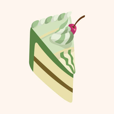 decorating cake theme elements vector
