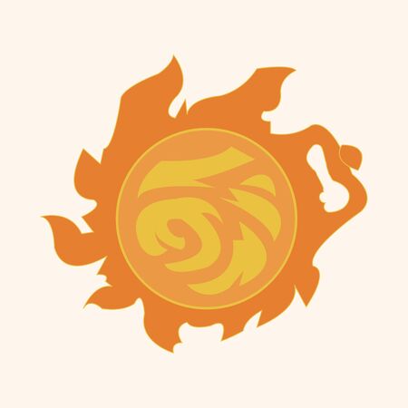 Space sun theme elements vector,のイラスト素材
